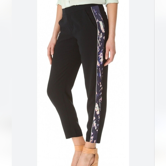 Club Monaco Floral Stripe Trousers - Picture 1 of 5